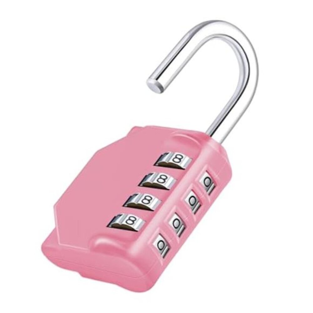 4 Digit Combination Padlock Heavy Duty Zinc Alloy Locker Gym Gate Security